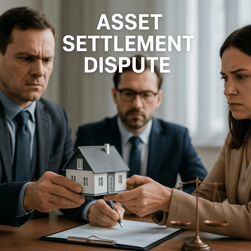 asset settlement dispute