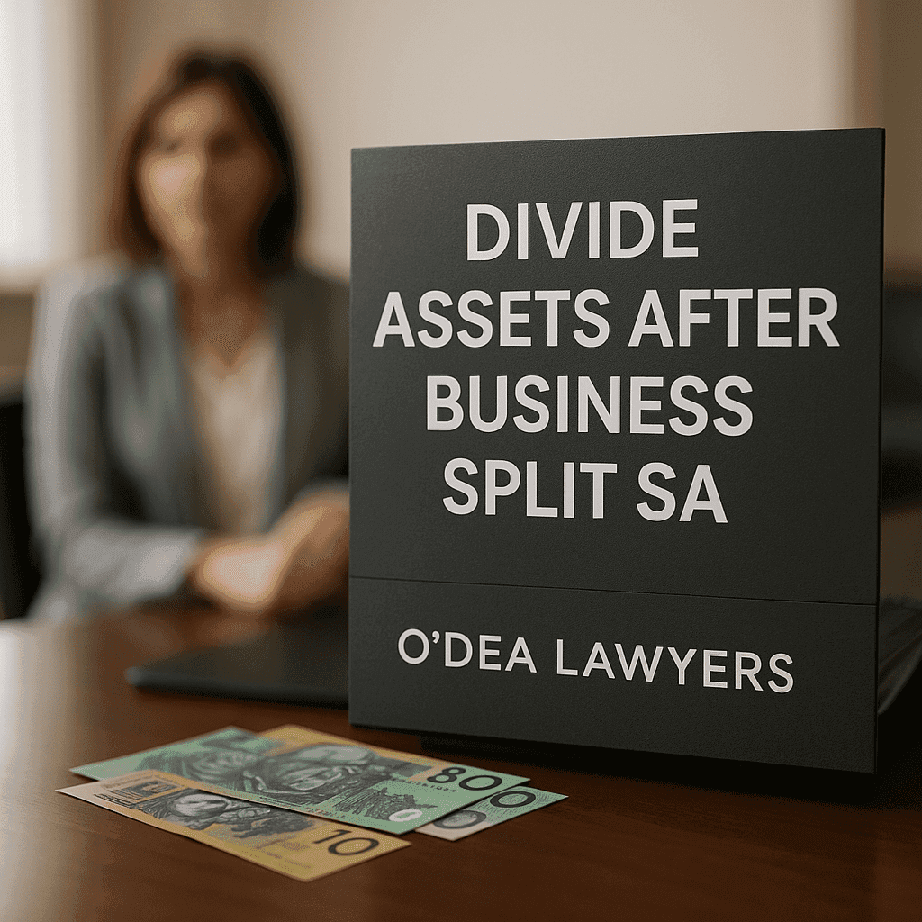 divide assets after business split SA