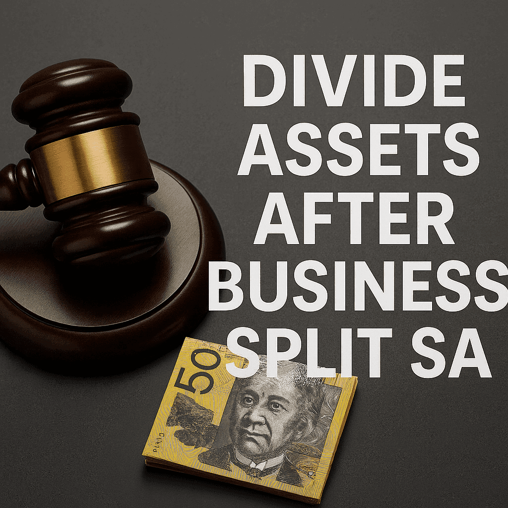 divide assets after business split SA