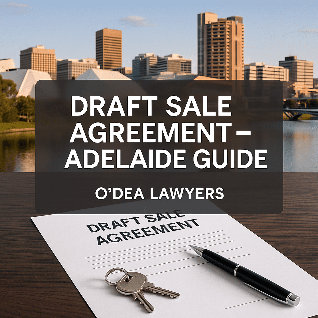 Draft Sale Agreement | O'Dea Lawyers